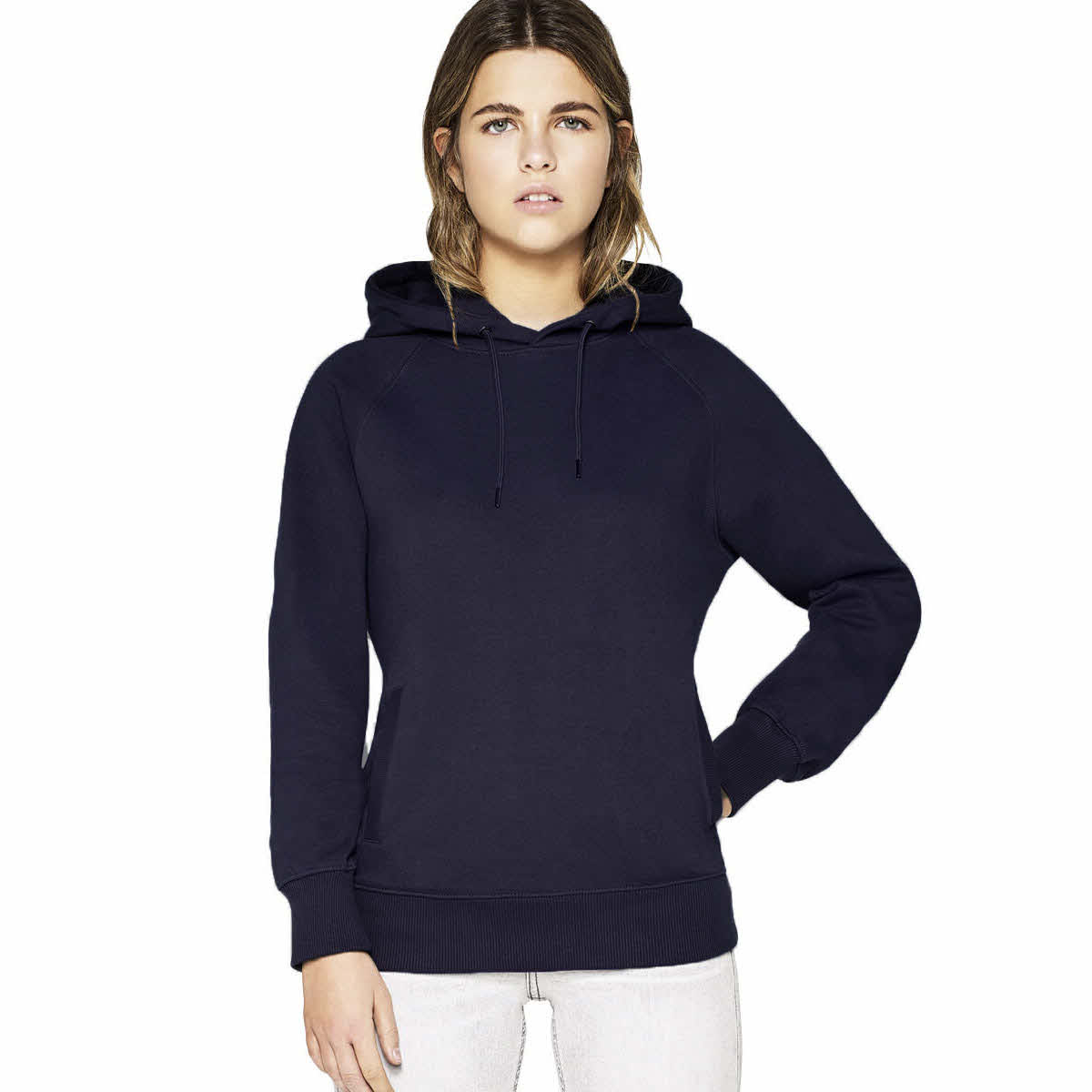 Colourful Rebel Oversized hoodie van biologisch katoen in donkerblauw