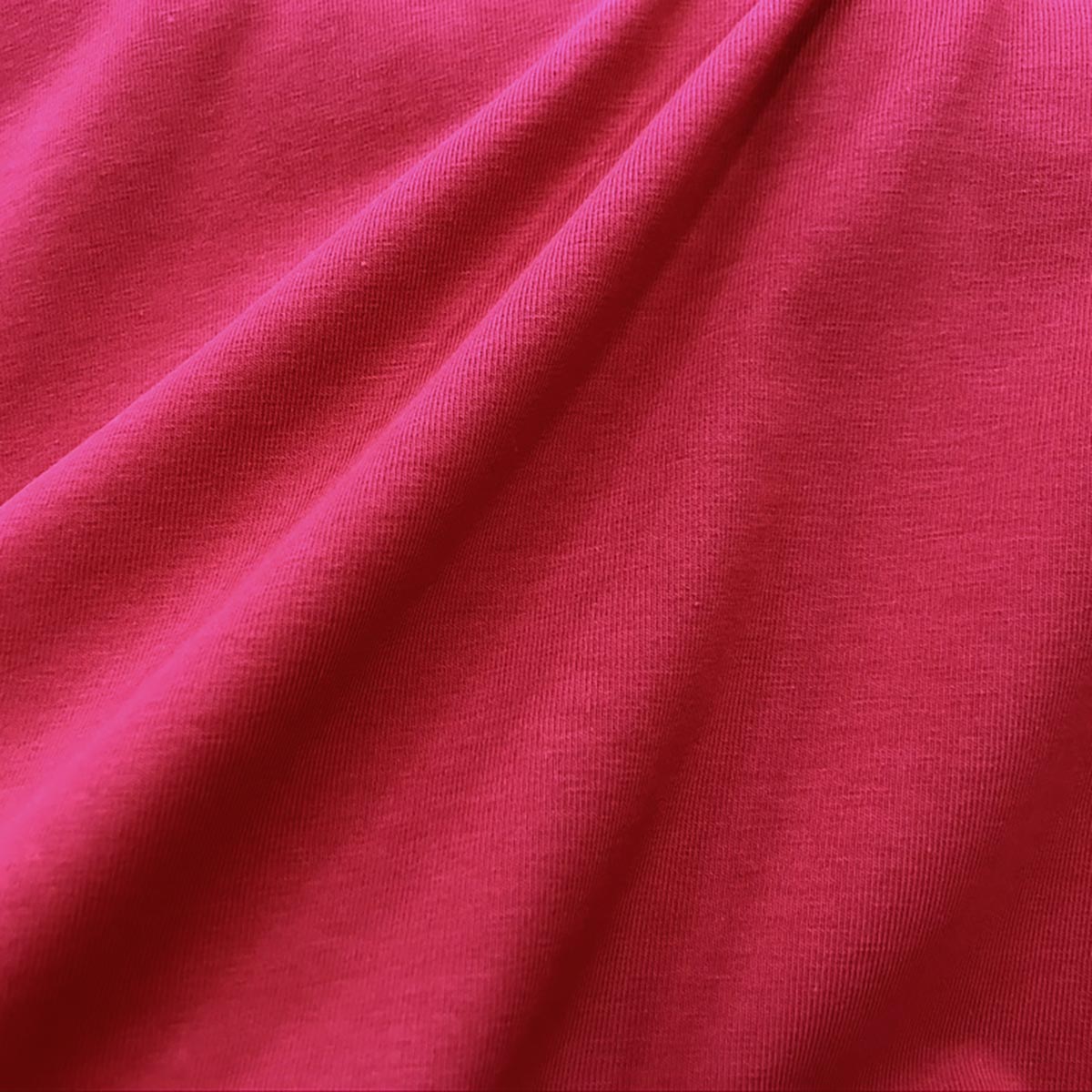 Krimpen liefde Dynamiek Rode single jersey van biokatoen met stretch