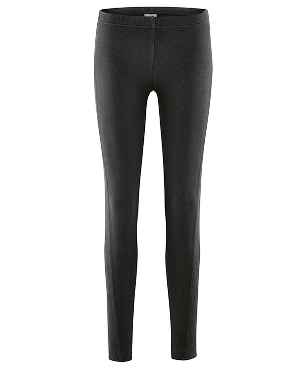 Grafietkleurige legging van biokatoen en hennep