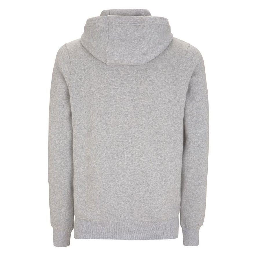 Grijze hoody van biologische katoen voor heren